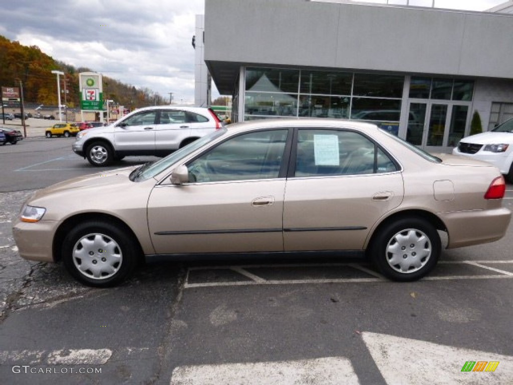 2000 Accord LX Sedan - Naples Gold Metallic / Ivory photo #2