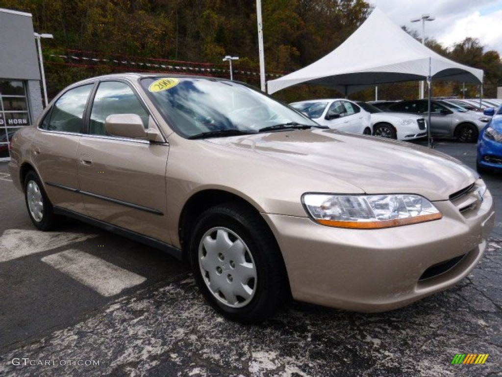 2000 Accord LX Sedan - Naples Gold Metallic / Ivory photo #9