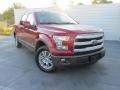 2015 Ruby Red Metallic Ford F150 Lariat SuperCrew  photo #1