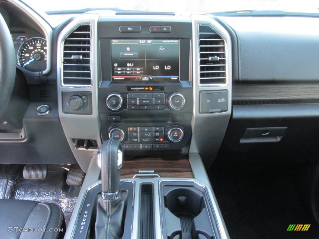 2015 F150 Lariat SuperCrew - Ruby Red Metallic / Black photo #24