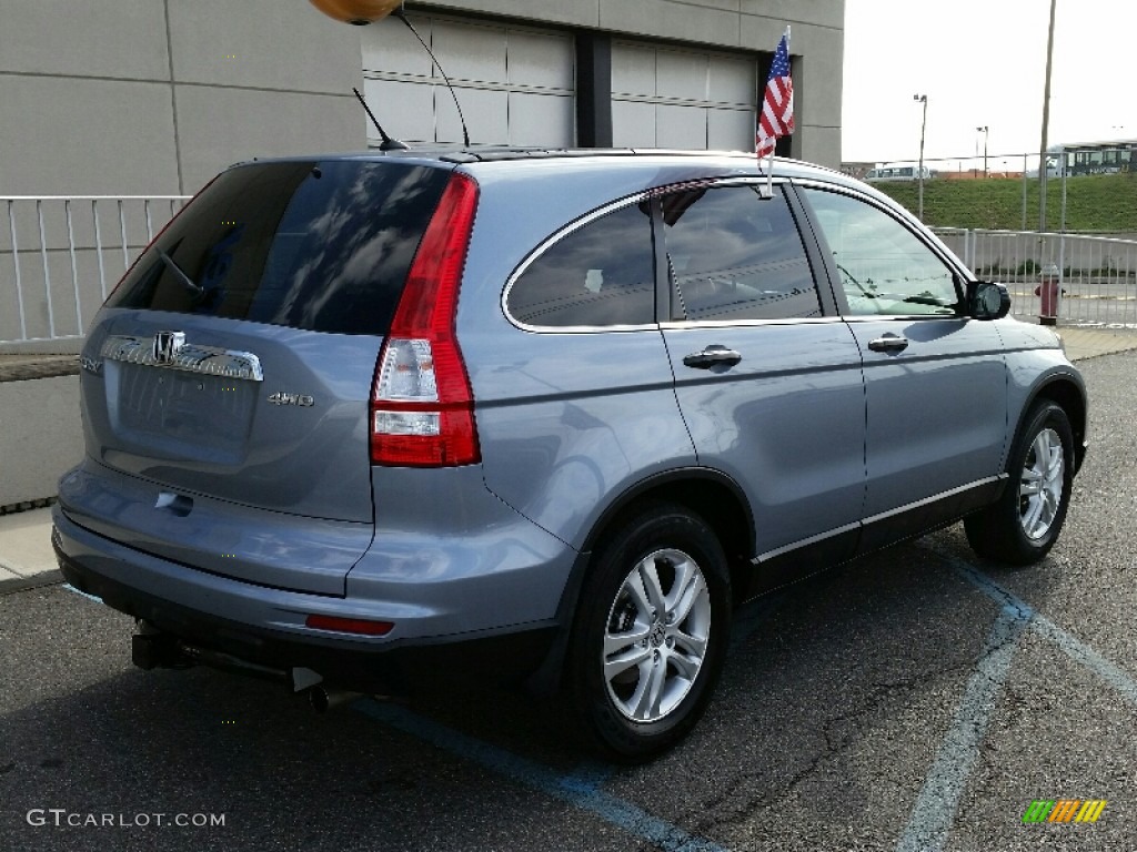 2010 CR-V EX AWD - Glacier Blue Metallic / Gray photo #3