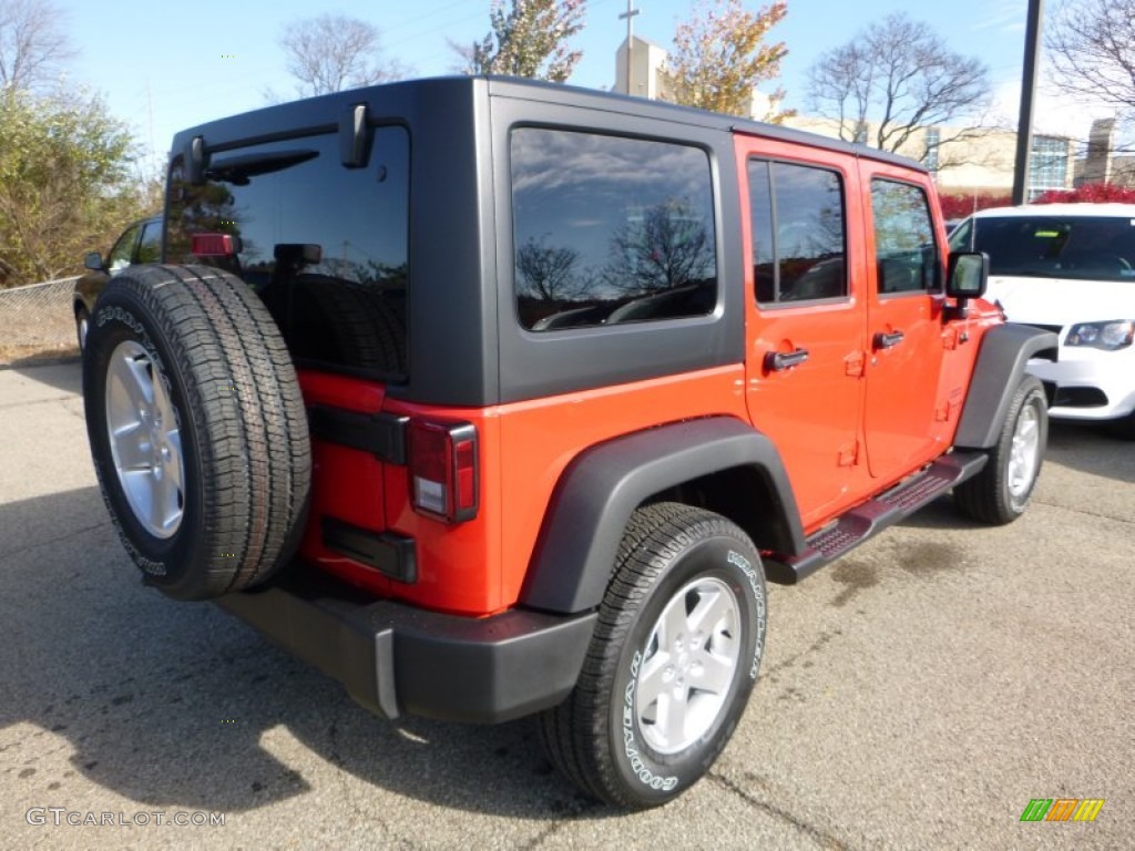 2016 Wrangler Unlimited Sport 4x4 - Firecracker Red / Black photo #8