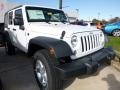 2016 Bright White Jeep Wrangler Unlimited Sport 4x4  photo #11
