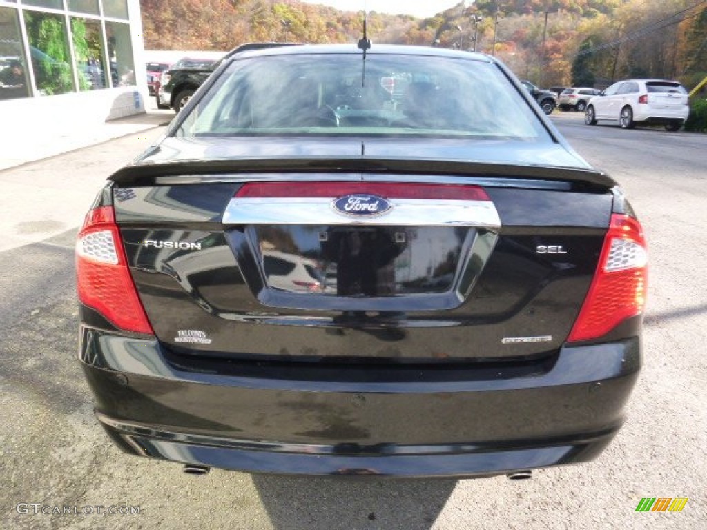 2011 Fusion SEL V6 - Tuxedo Black Metallic / Charcoal Black photo #6