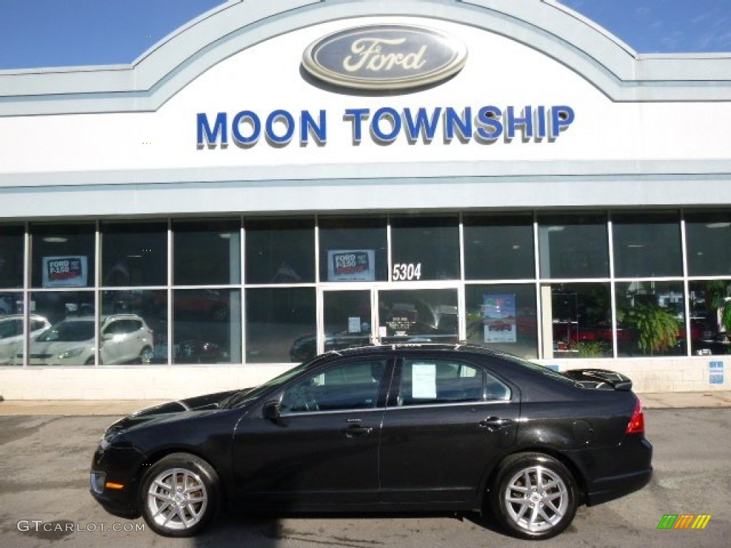 2011 Fusion SEL V6 - Tuxedo Black Metallic / Charcoal Black photo #7