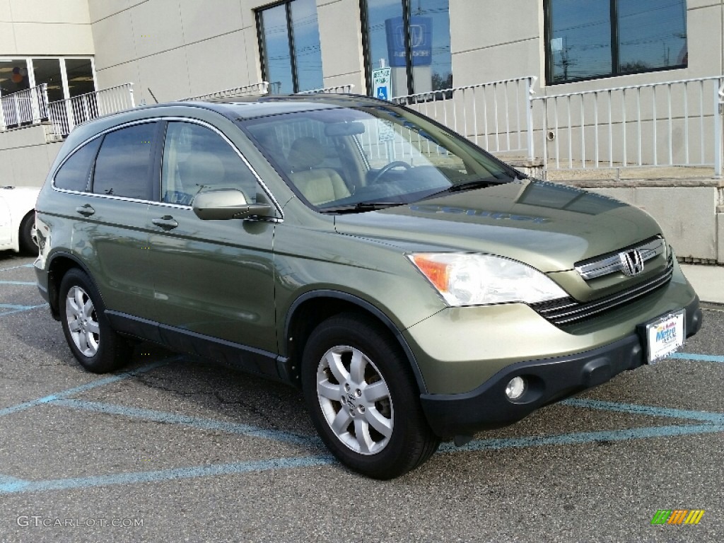 2007 CR-V EX-L 4WD - Green Tea Metallic / Ivory photo #1