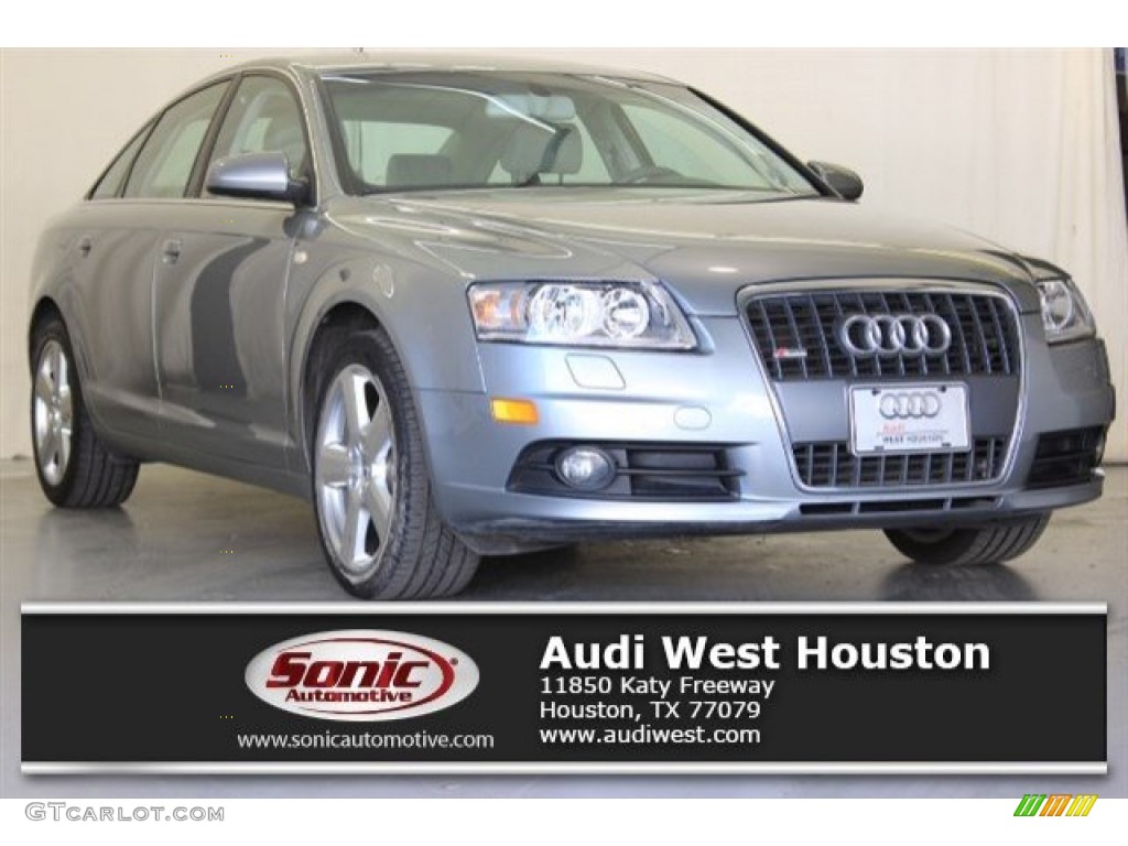 2008 A6 3.2 Sedan - Quartz Grey Metallic / Light Grey photo #1