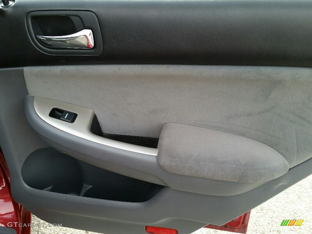 2007 Accord EX Sedan - Moroccan Red Pearl / Gray photo #6