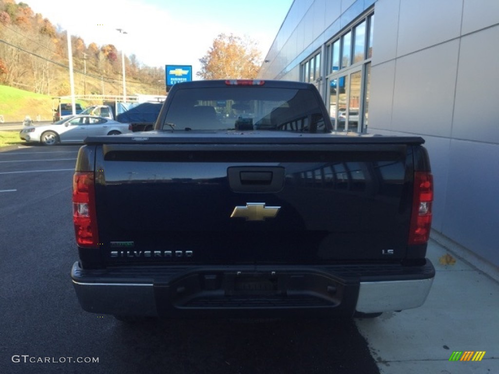 2011 Silverado 1500 LS Extended Cab 4x4 - Imperial Blue Metallic / Dark Titanium photo #4