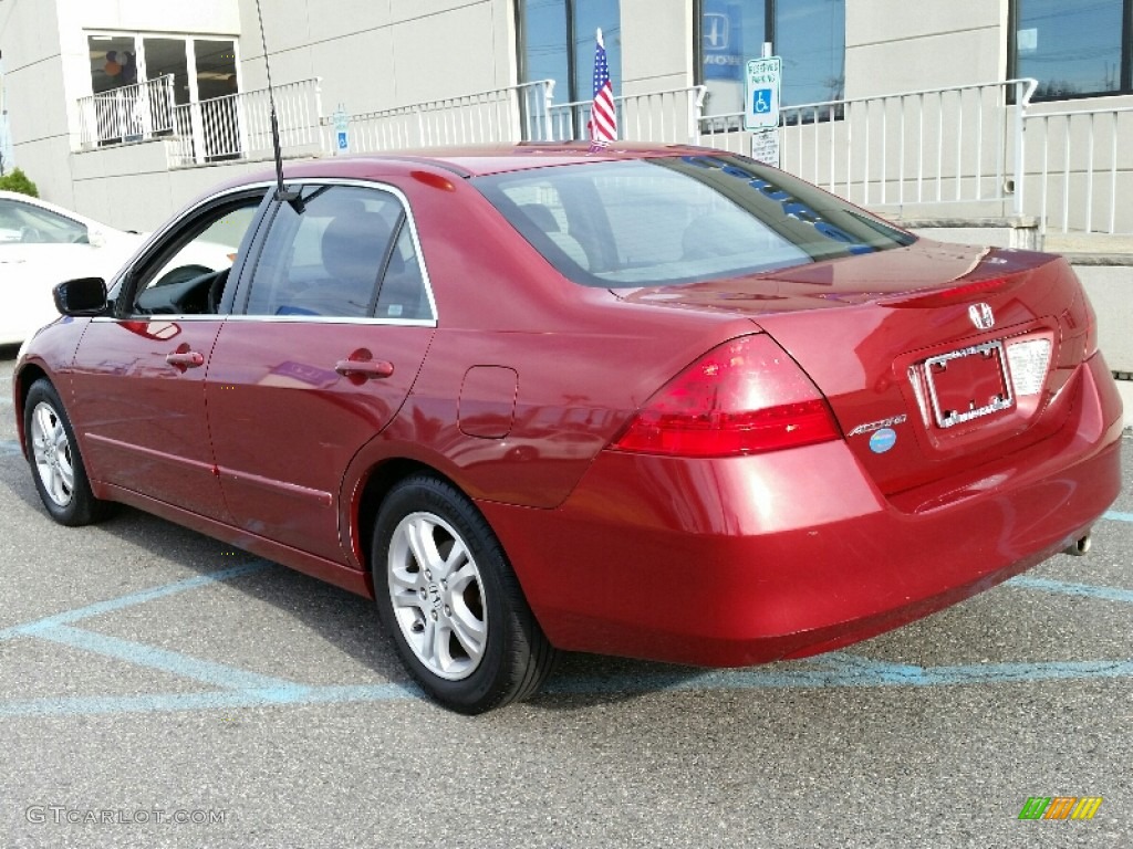 2007 Accord EX Sedan - Moroccan Red Pearl / Gray photo #15