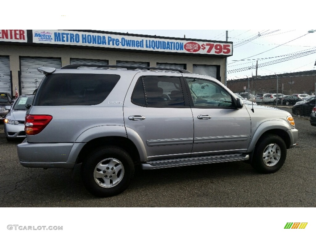 2002 Sequoia Limited 4WD - Silver Sky Metallic / Charcoal photo #4