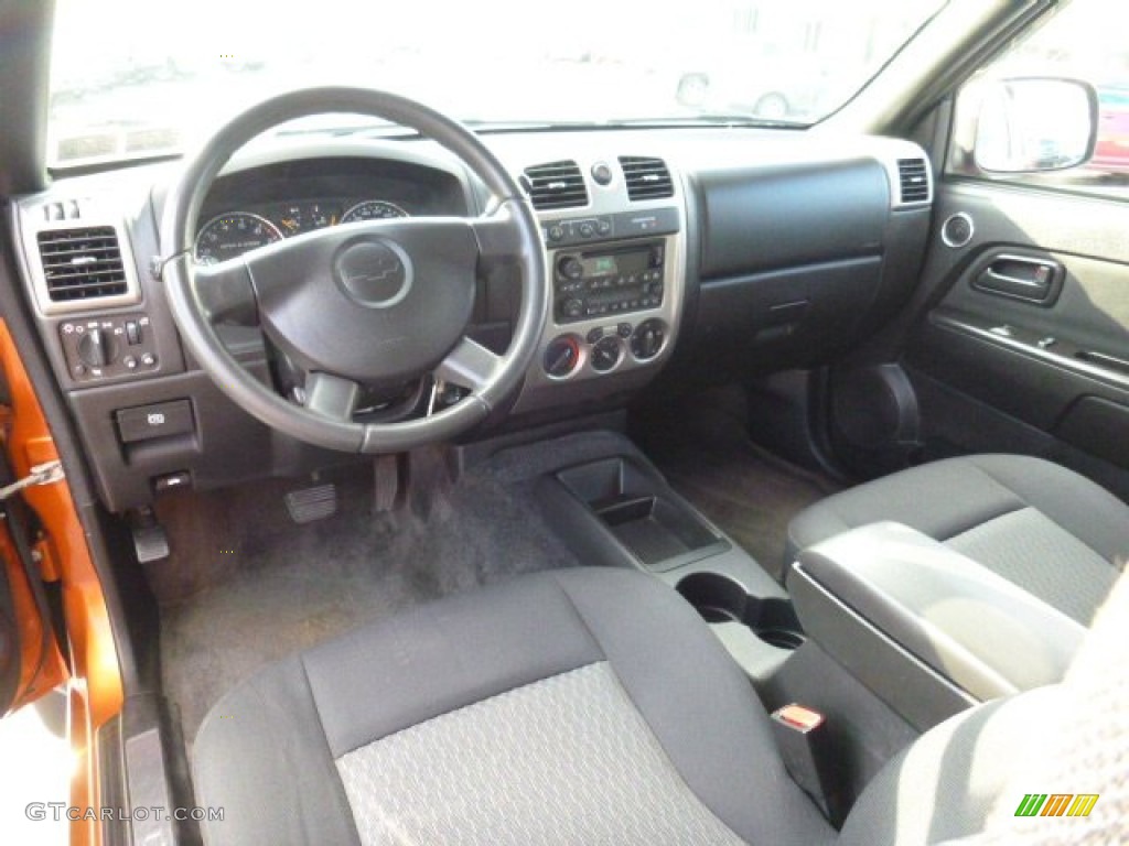 2007 Colorado LT Crew Cab 4x4 - Sunburst Orange Metallic / Very Dark Pewter photo #15
