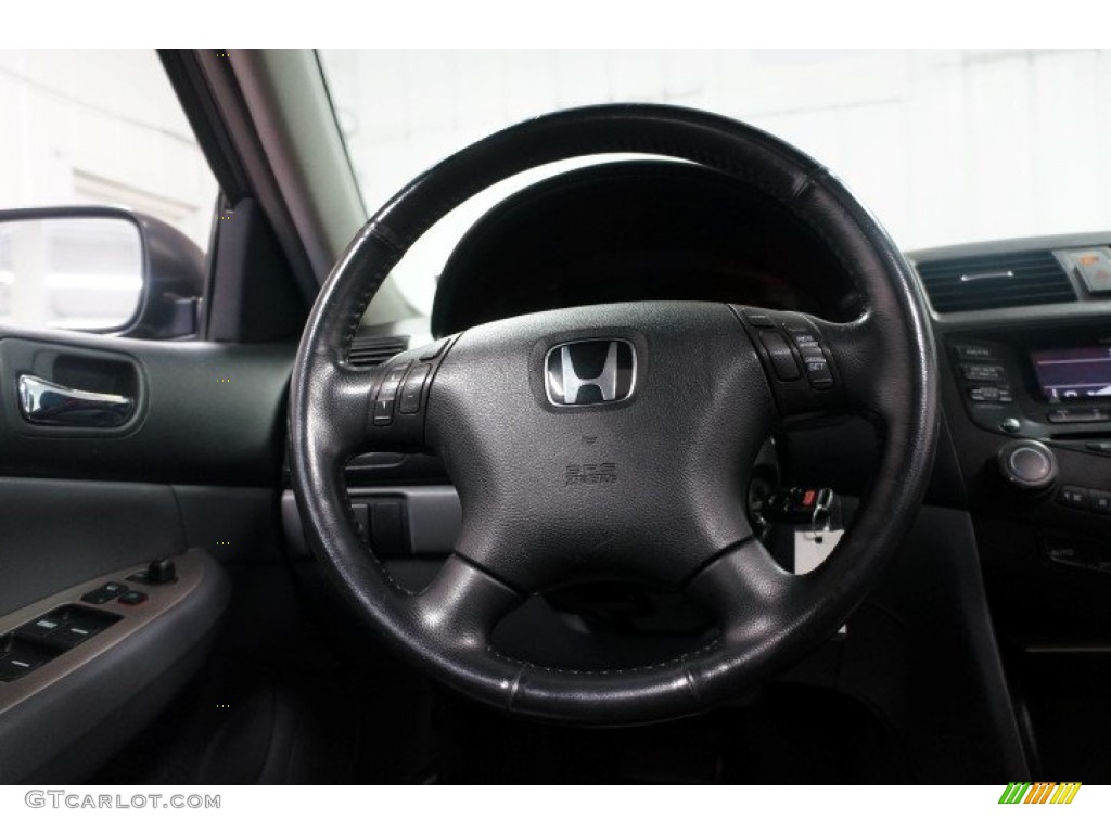 2005 Accord EX-L V6 Sedan - Eternal Blue Pearl / Gray photo #23