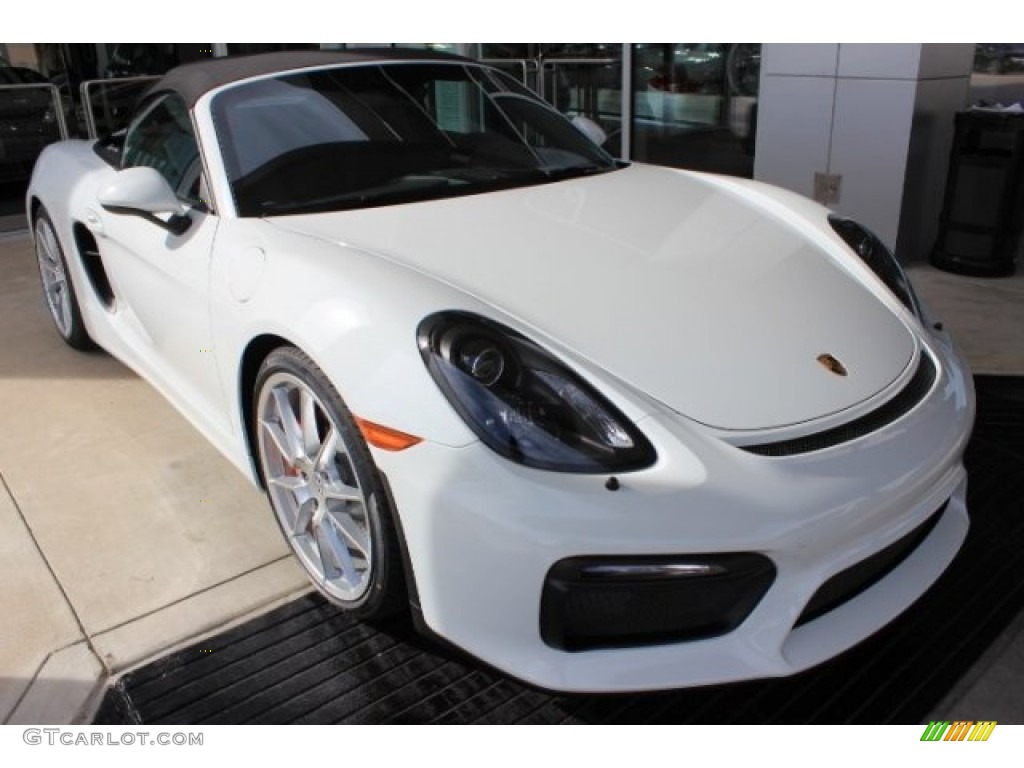 White 2016 Porsche Boxster Spyder Exterior Photo #108307608
