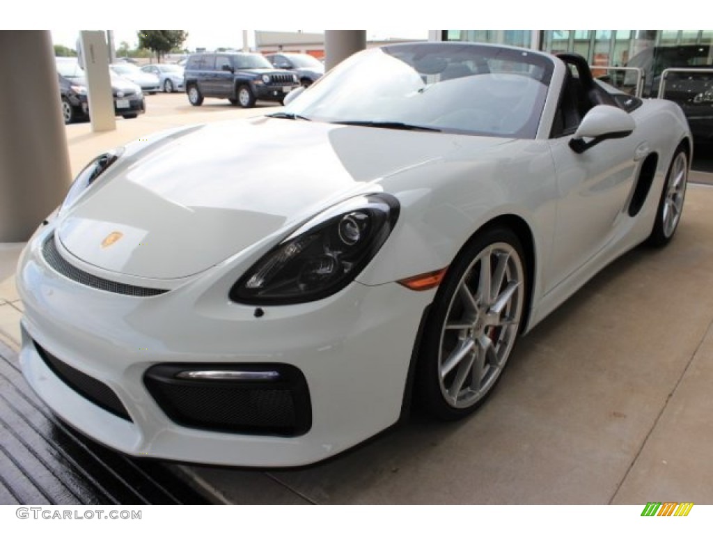 White 2016 Porsche Boxster Spyder Exterior Photo #108307722