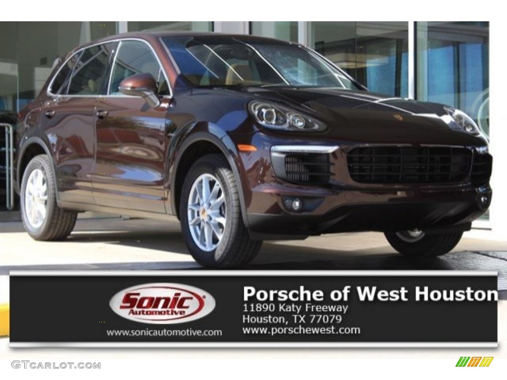 2016 Cayenne Diesel - Mahogany Metallic / Black/Luxor Beige photo #1