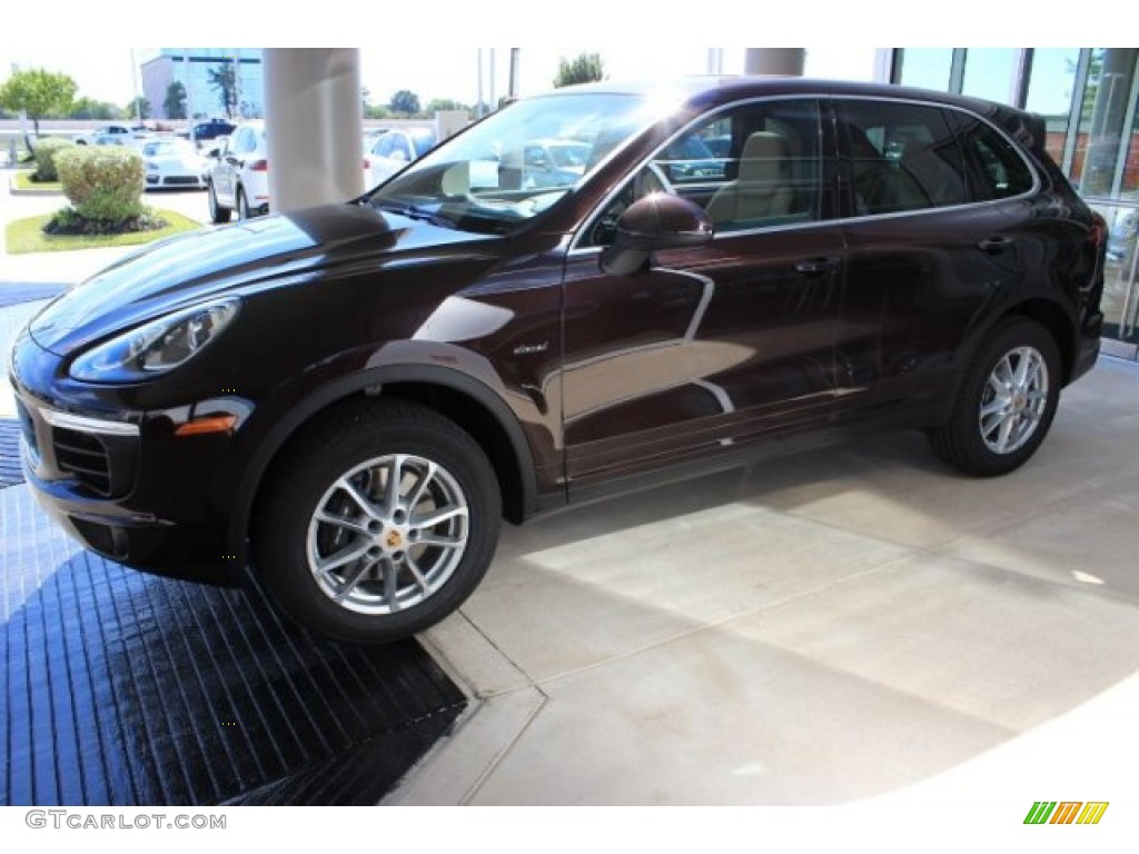 2016 Cayenne Diesel - Mahogany Metallic / Black/Luxor Beige photo #5