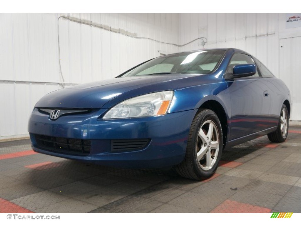 2003 Accord EX Coupe - Sapphire Blue Pearl / Black photo #3