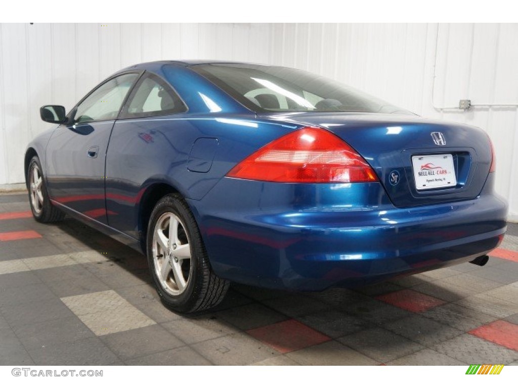 2003 Accord EX Coupe - Sapphire Blue Pearl / Black photo #10