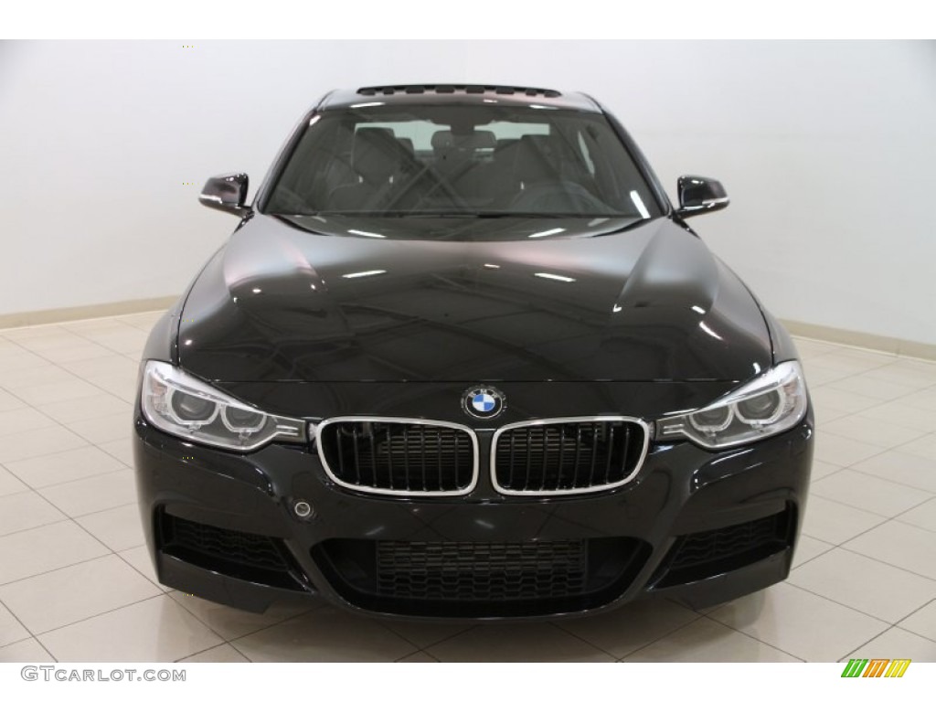 2014 3 Series 335i xDrive Sedan - Black Sapphire Metallic / Black photo #2