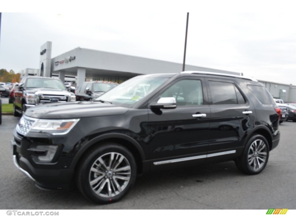2016 Explorer Platinum 4WD - Shadow Black / Platinum Medium Soft Ceramic Nirvana Leather photo #4