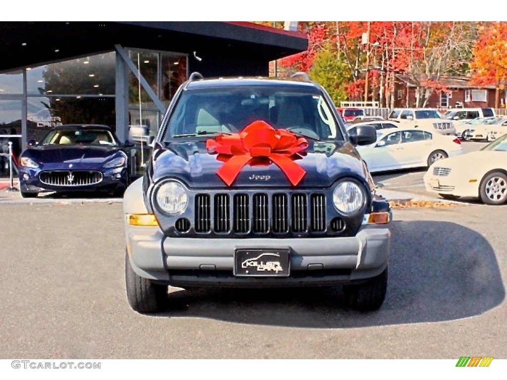 2005 Liberty Sport 4x4 - Black Clearcoat / Medium Slate Gray photo #2