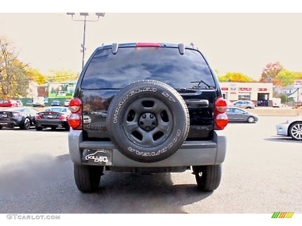 2005 Liberty Sport 4x4 - Black Clearcoat / Medium Slate Gray photo #6