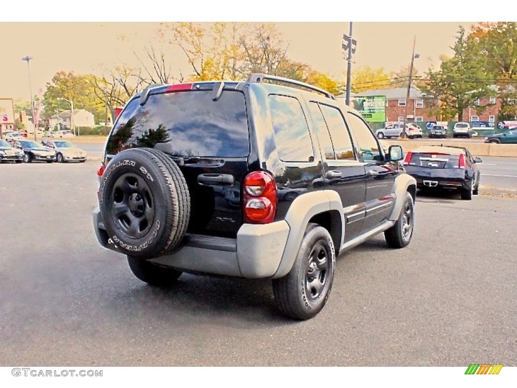 2005 Liberty Sport 4x4 - Black Clearcoat / Medium Slate Gray photo #9