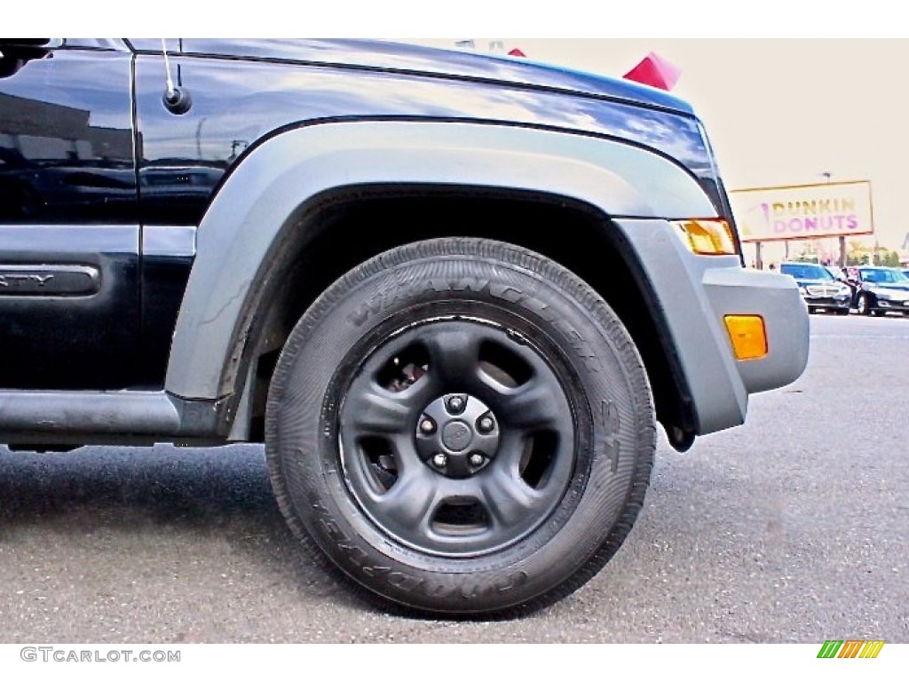 2005 Liberty Sport 4x4 - Black Clearcoat / Medium Slate Gray photo #53