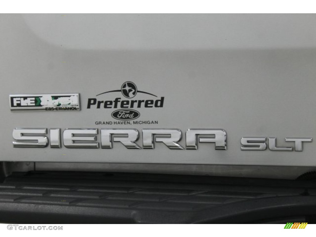 2011 Sierra 1500 SLT Extended Cab 4x4 - Pure Silver Metallic / Dark Titanium/Light Titanium photo #7