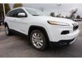 2016 Bright White Jeep Cherokee Limited  photo #4