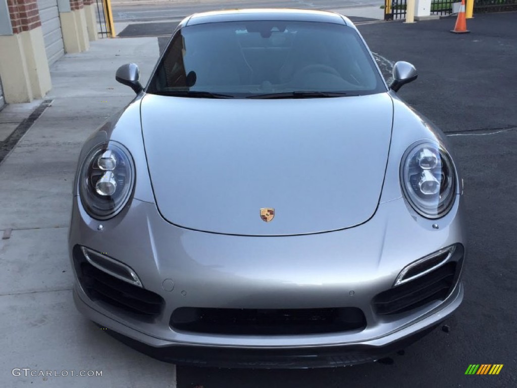 2014 911 Turbo S Coupe - GT Silver Metallic / Black photo #6