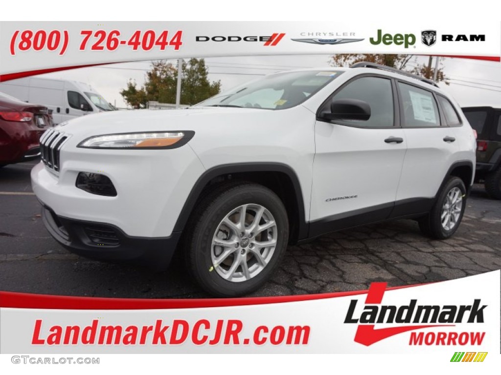 2016 Cherokee Sport - Bright White / Black photo #1