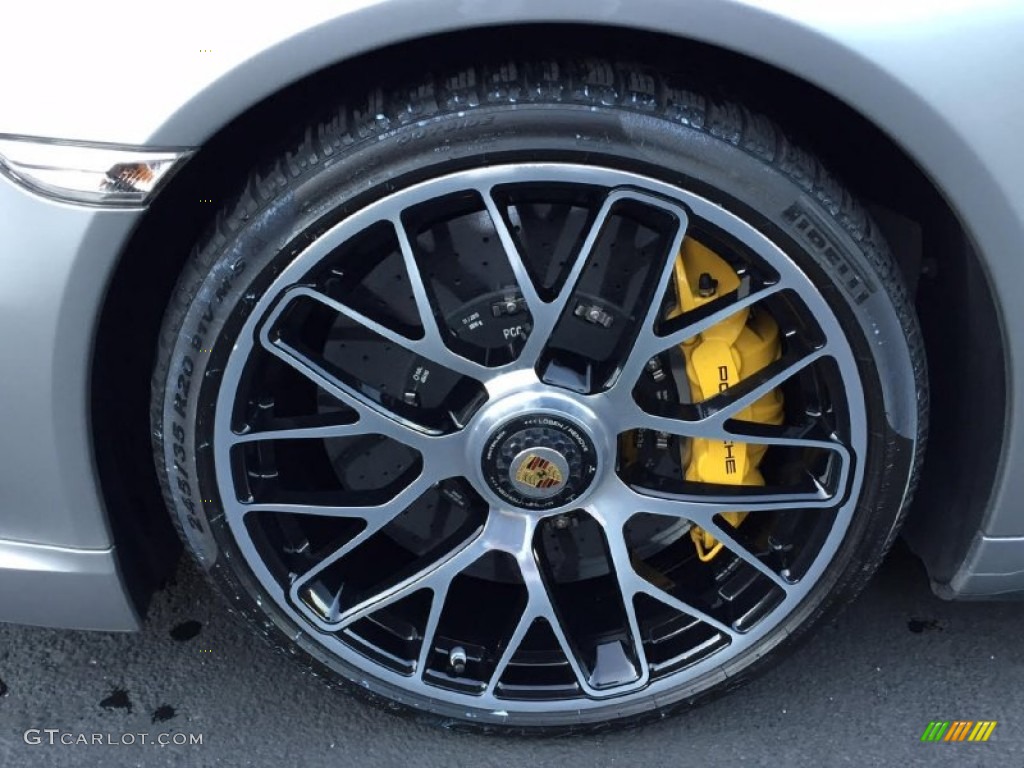 2014 911 Turbo S Coupe - GT Silver Metallic / Black photo #15