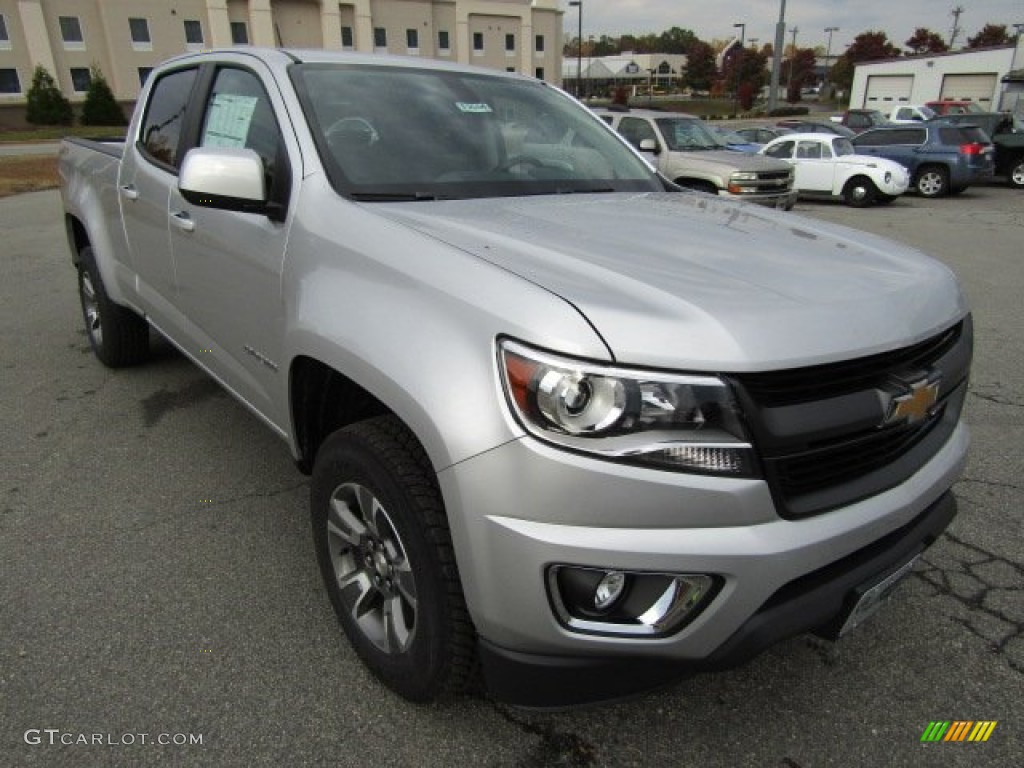Silver Ice Metallic 2016 Chevrolet Colorado Z71 Crew Cab 4x4 Exterior Photo #108317994