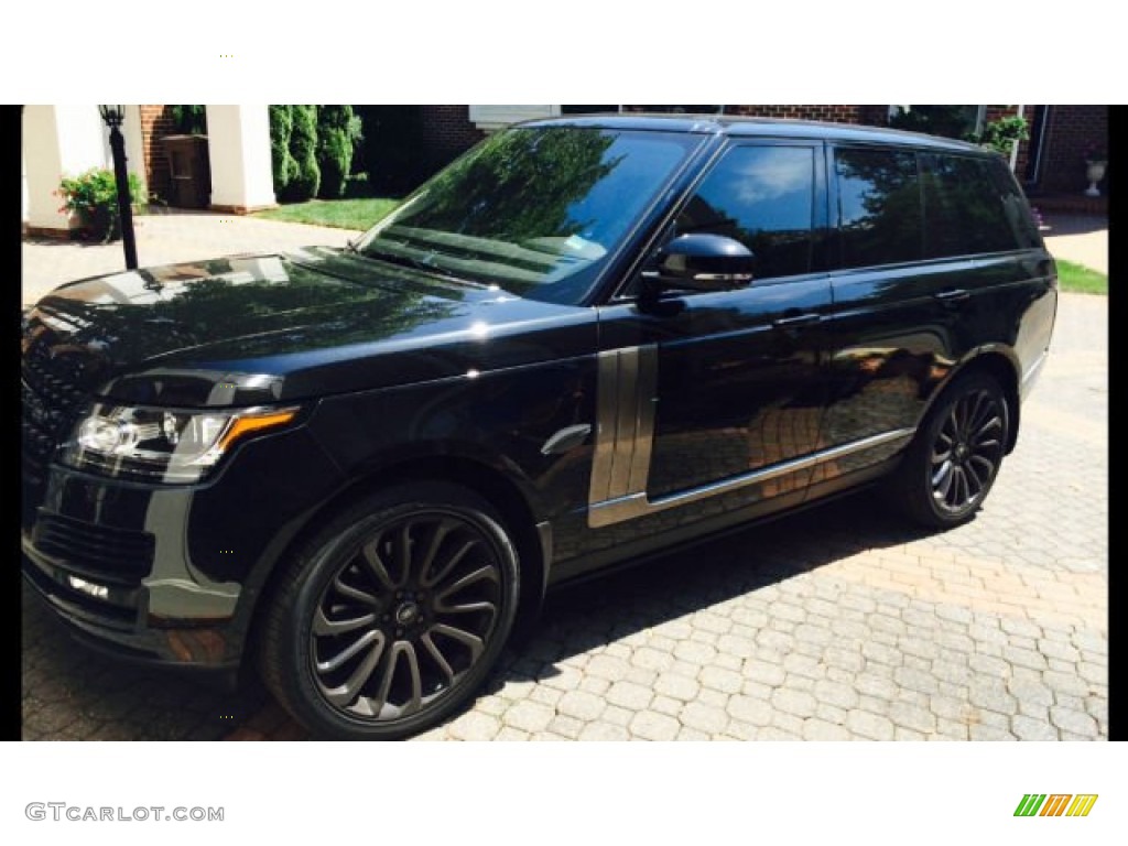 2014 Range Rover Supercharged - Santorini Black Metallic / Ebony/Ebony photo #1