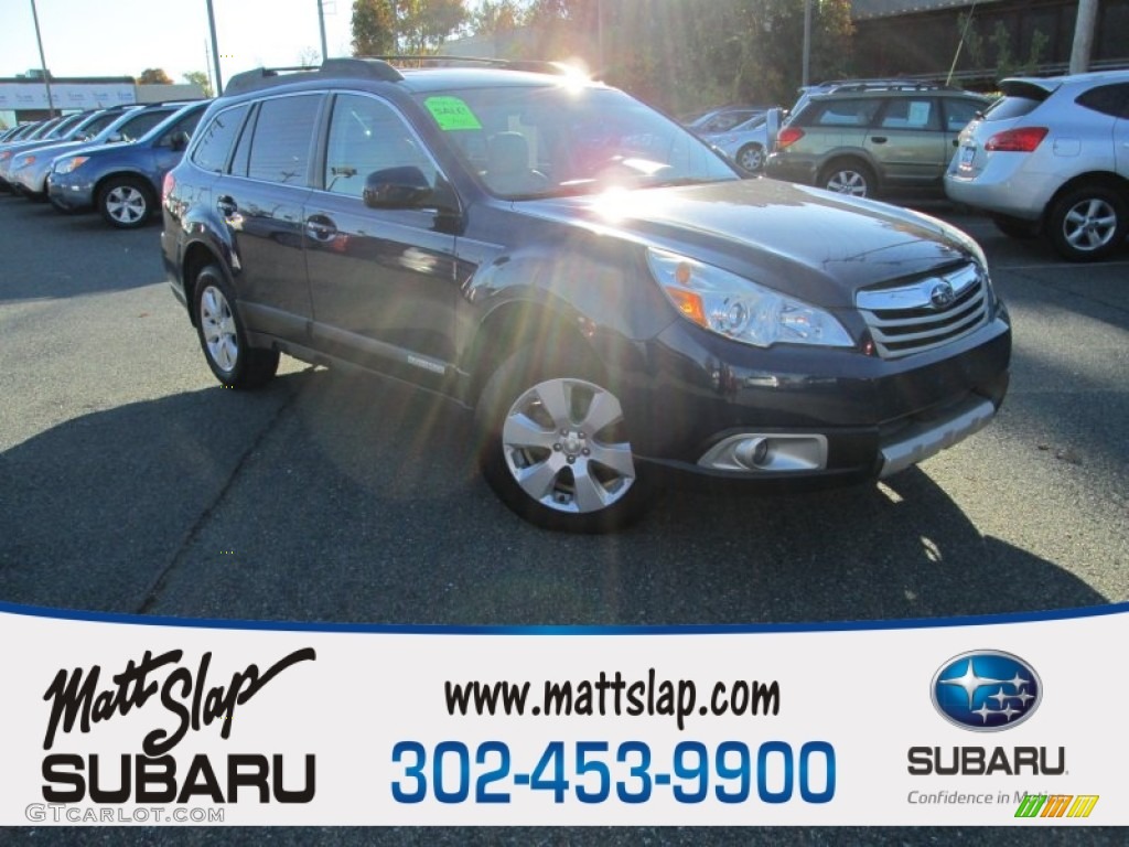 2010 Outback 2.5i Limited Wagon - Azurite Blue Pearl / Warm Ivory photo #1