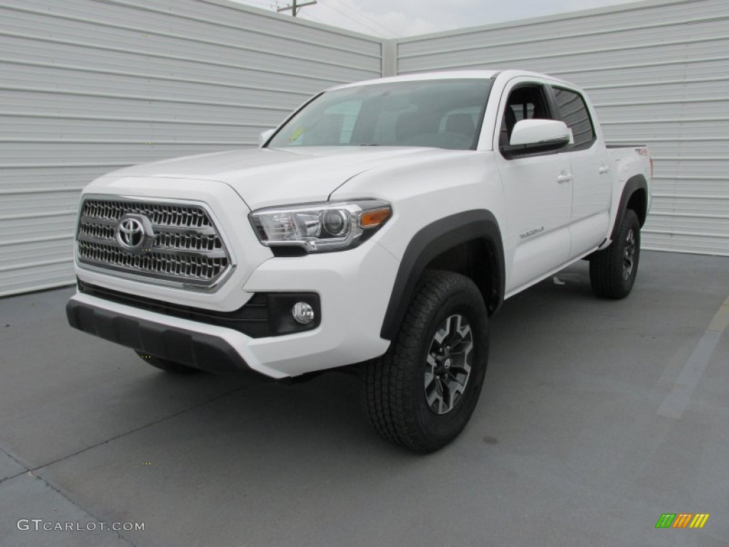 2016 Tacoma TRD Off-Road Double Cab 4x4 - Super White / TRD Graphite photo #7
