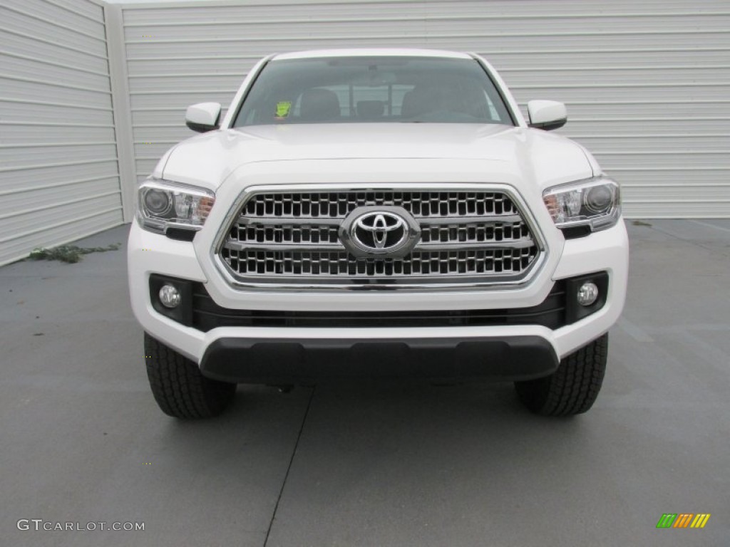2016 Tacoma TRD Off-Road Double Cab 4x4 - Super White / TRD Graphite photo #8
