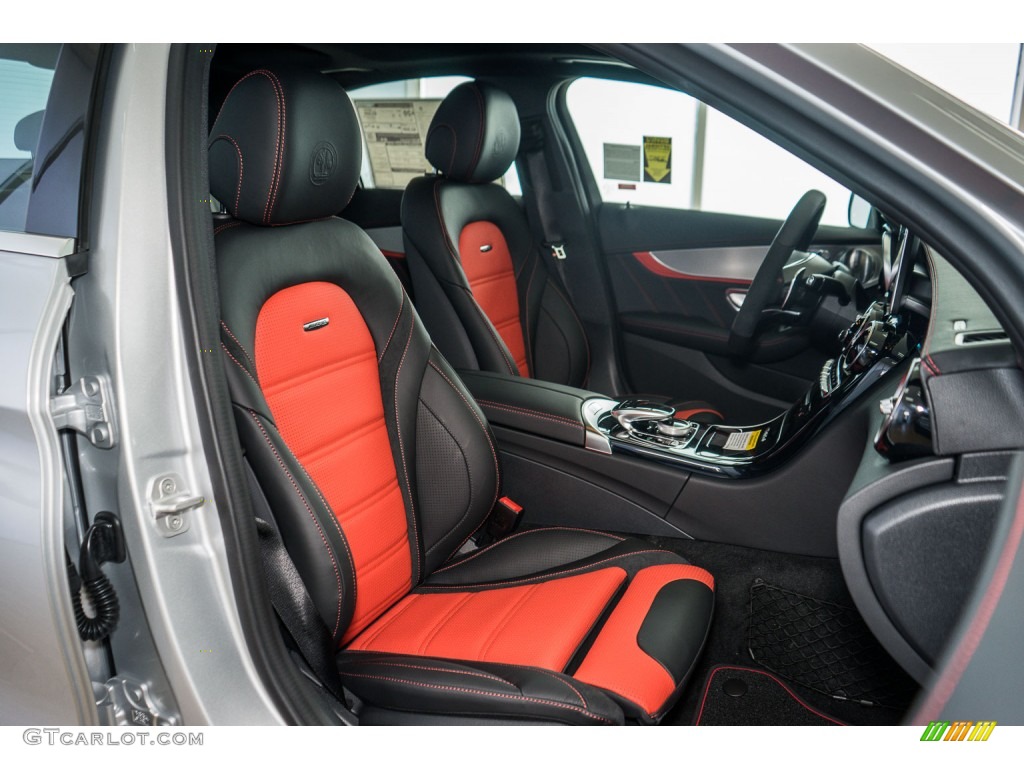 Black/Red Pepper Interior 2016 Mercedes-Benz C 63 S AMG Sedan Photo #108322404