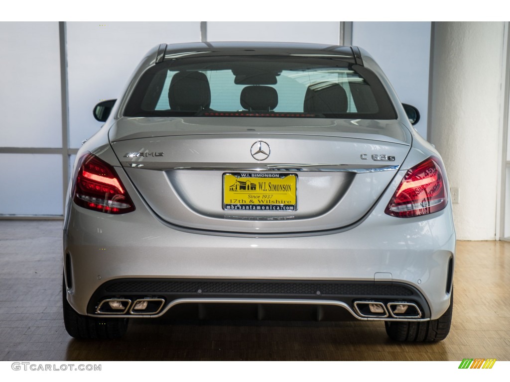 2016 C 63 S AMG Sedan - Iridium Silver Metallic / Black/Red Pepper photo #4