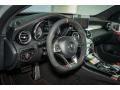 2016 Mercedes-Benz C Black/Red Pepper Interior Steering Wheel Photo