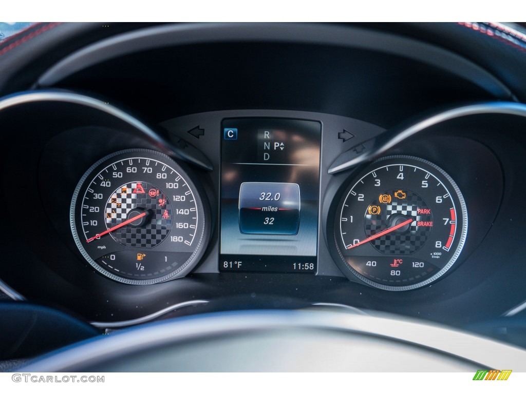 2016 Mercedes-Benz C 450 AMG Sedan Gauges Photo #108323754