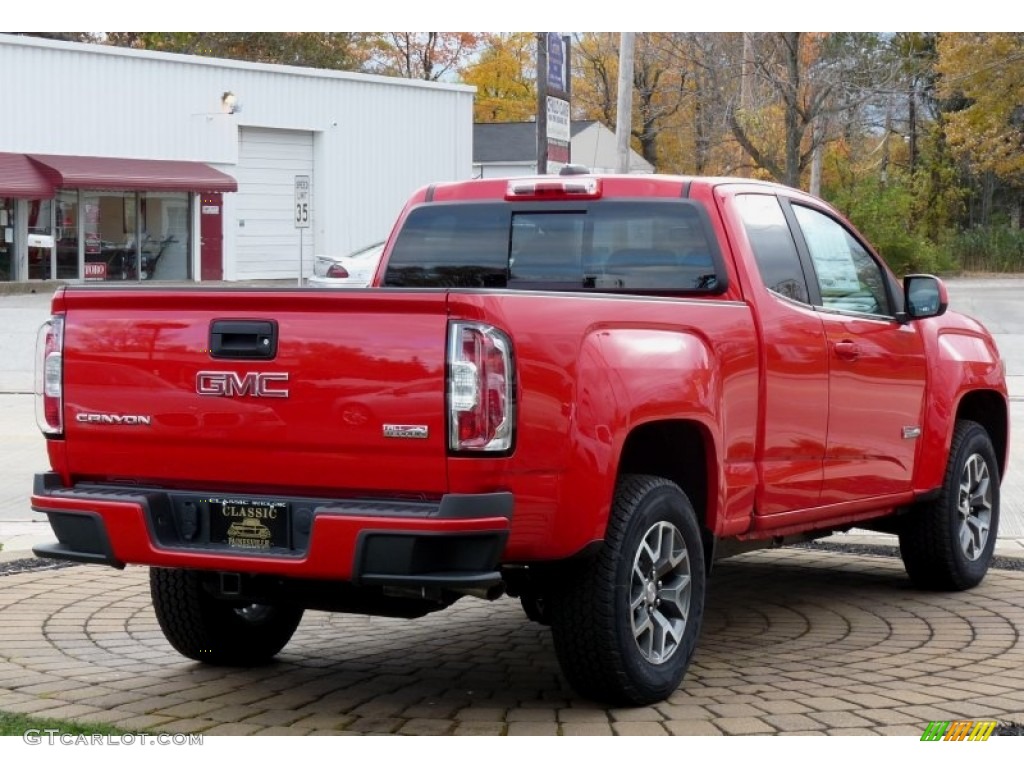 2016 Canyon SLE Extended Cab 4x4 - Cardinal Red / Jet Black photo #2
