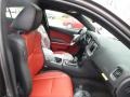 2016 Dodge Charger Black/Ruby Red Interior Front Seat Photo