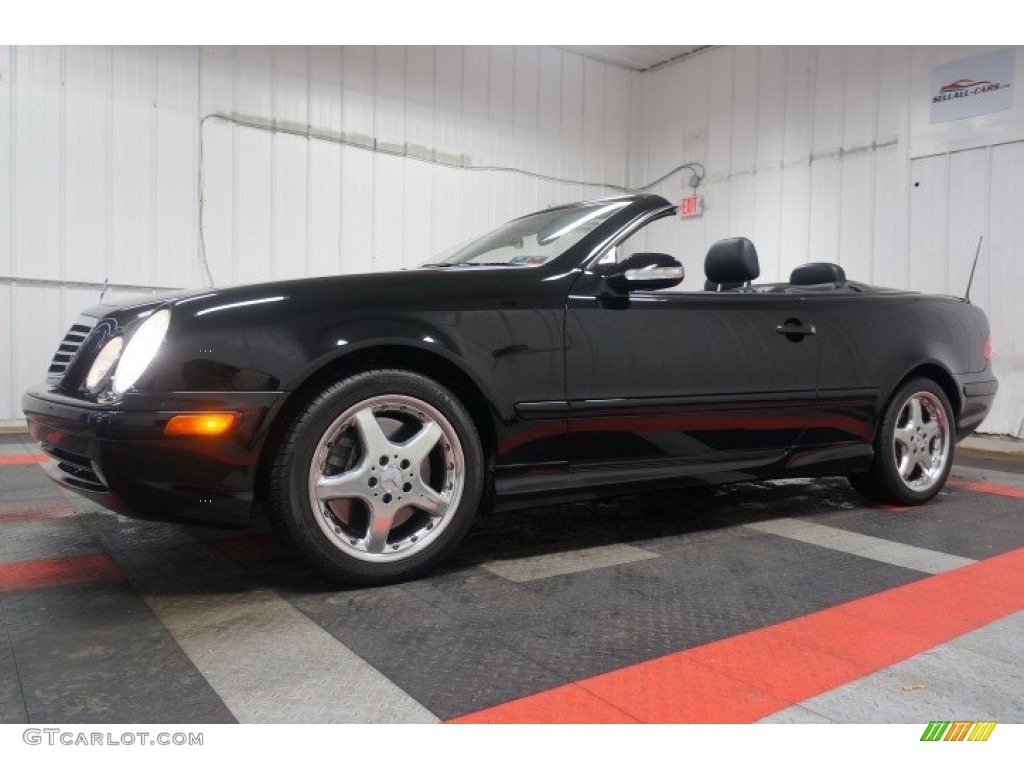 2002 CLK 55 AMG Cabriolet - Black / Charcoal photo #2