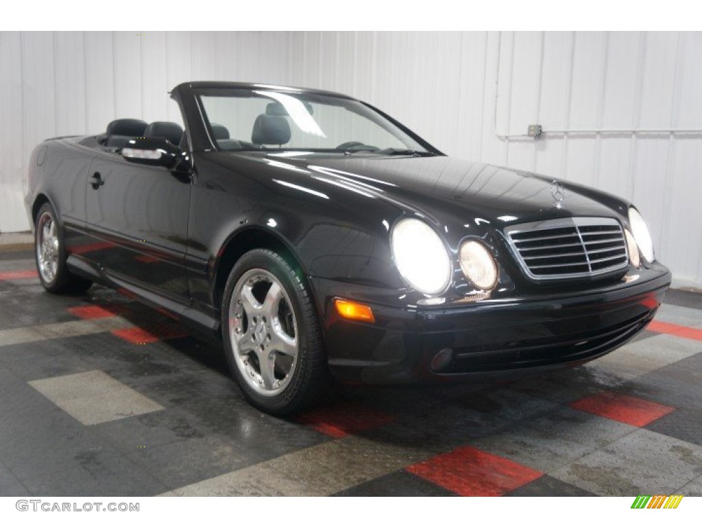 2002 CLK 55 AMG Cabriolet - Black / Charcoal photo #5