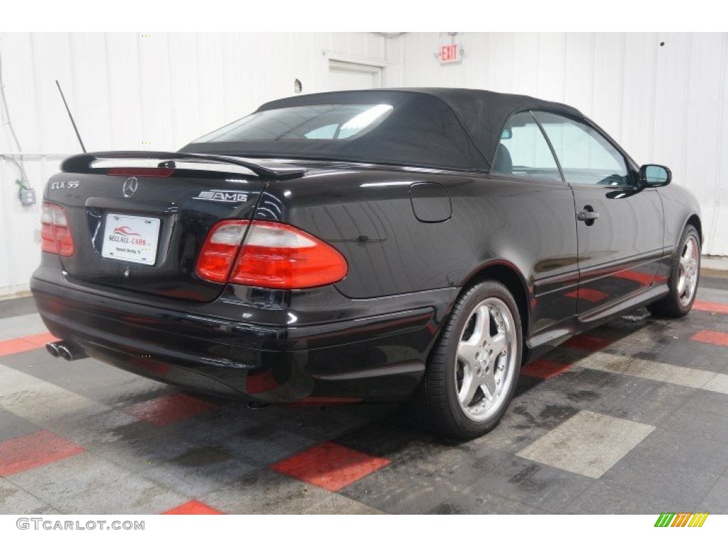 2002 CLK 55 AMG Cabriolet - Black / Charcoal photo #8