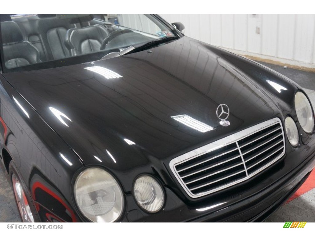 2002 CLK 55 AMG Cabriolet - Black / Charcoal photo #51