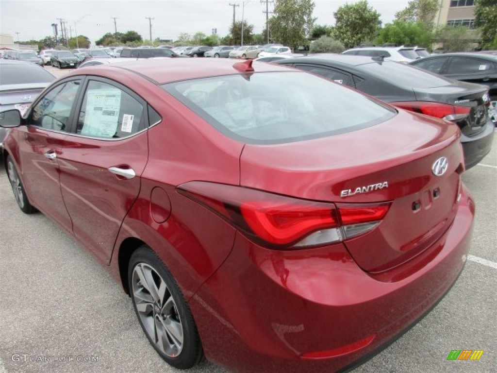 2016 Elantra Limited - Red / Black photo #4